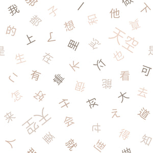 Chinese Alphabet - Pillow (7 Colour Palette Options)