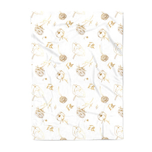 Golden Florals - Blanket