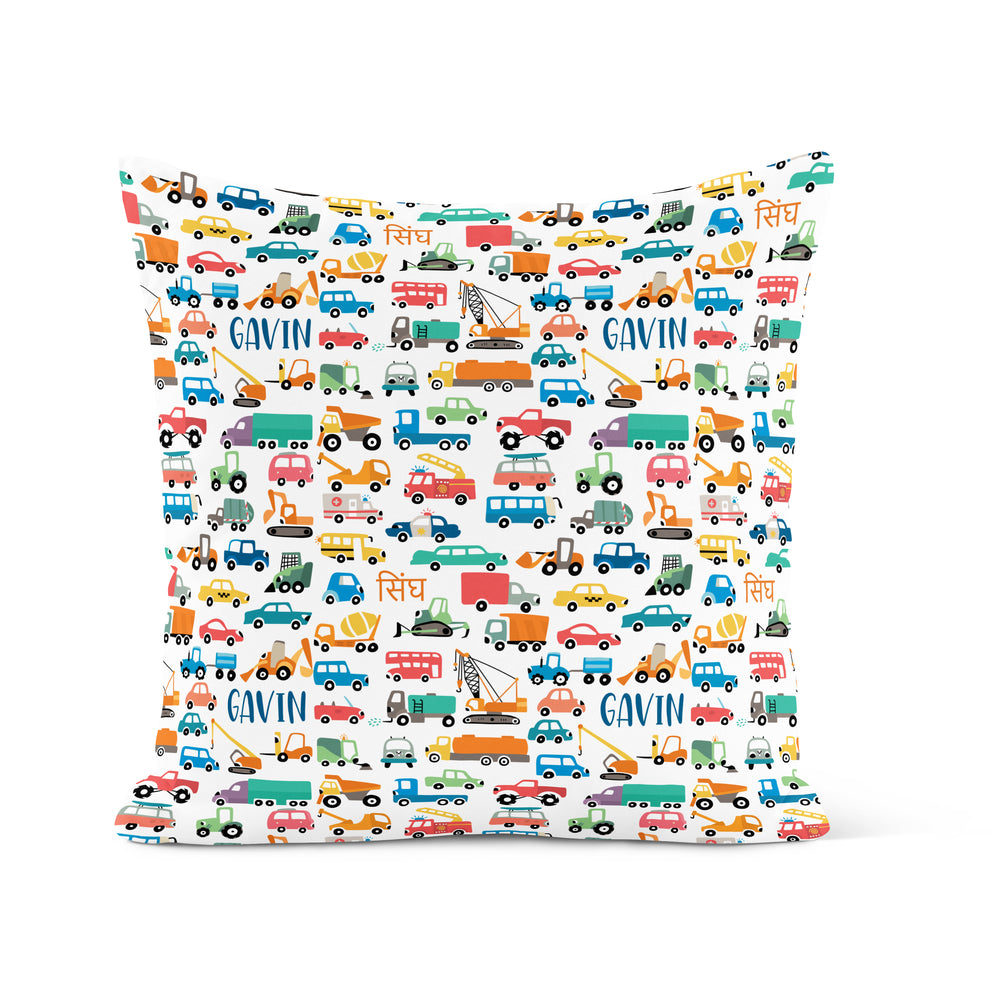 Cars & Trucks - Decorative Pillow