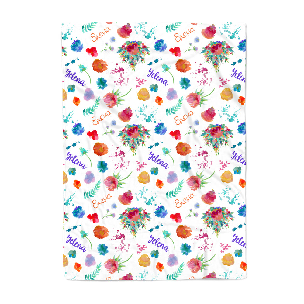 Vibrant Florals - Blanket