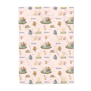 Winnie the Pooh - Baby Pooh & Friends - Minky Blanket