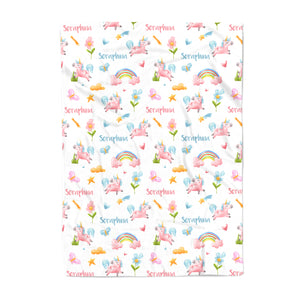 Cute Unicorns - Minky Blanket