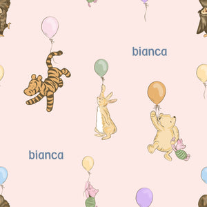 Winnie the Pooh - Up, Up & Away! - Minky Blanket