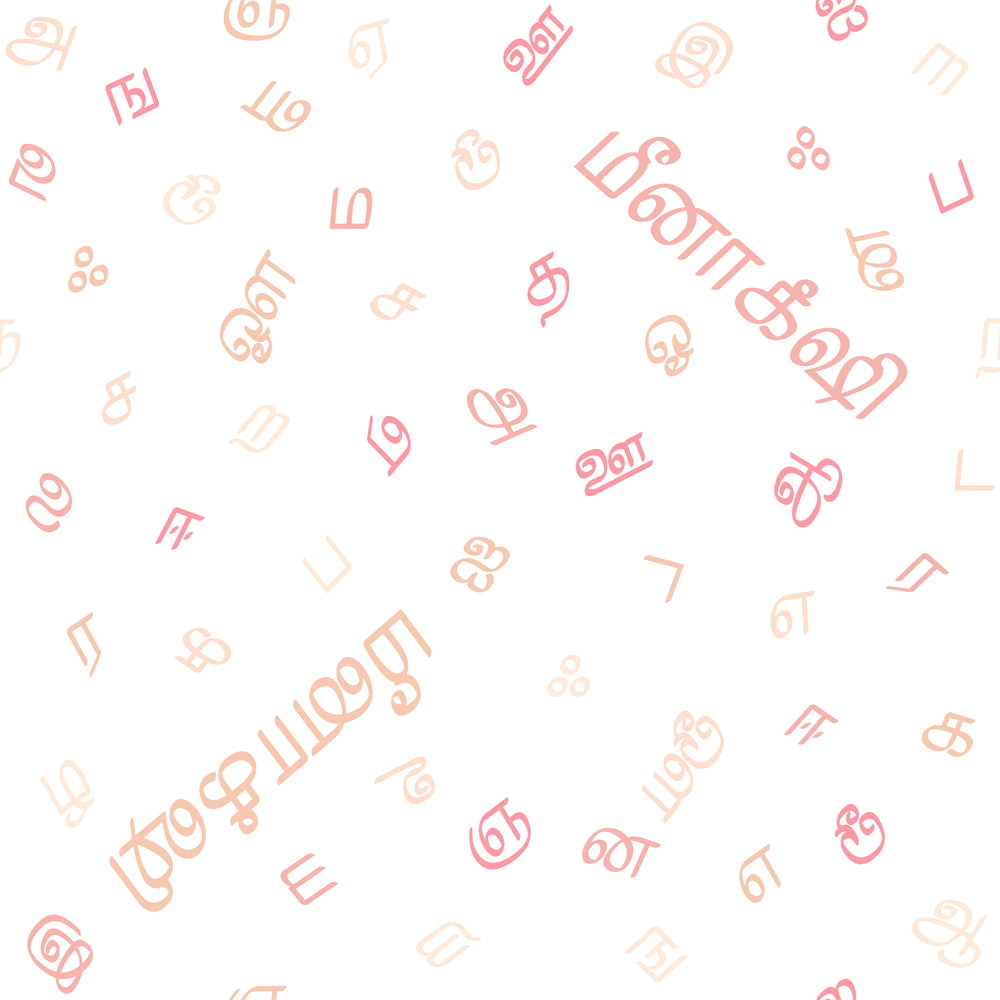Tamil Alphabet - Blanket (7 Colour Palette Options)