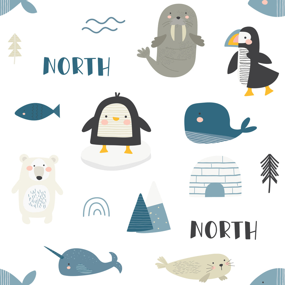 
            
                Load image into Gallery viewer, Arctic Animals - Blanket
            
        