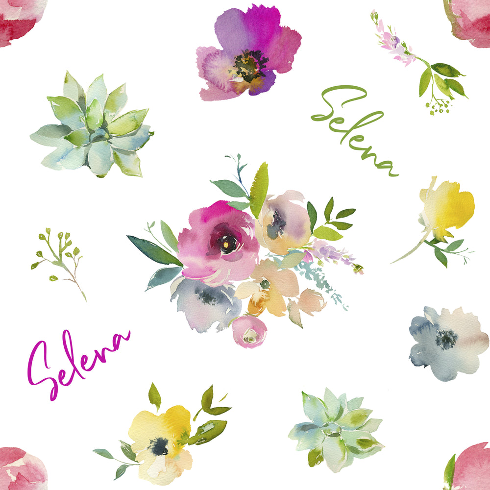 Boho Pastel Florals - Blanket