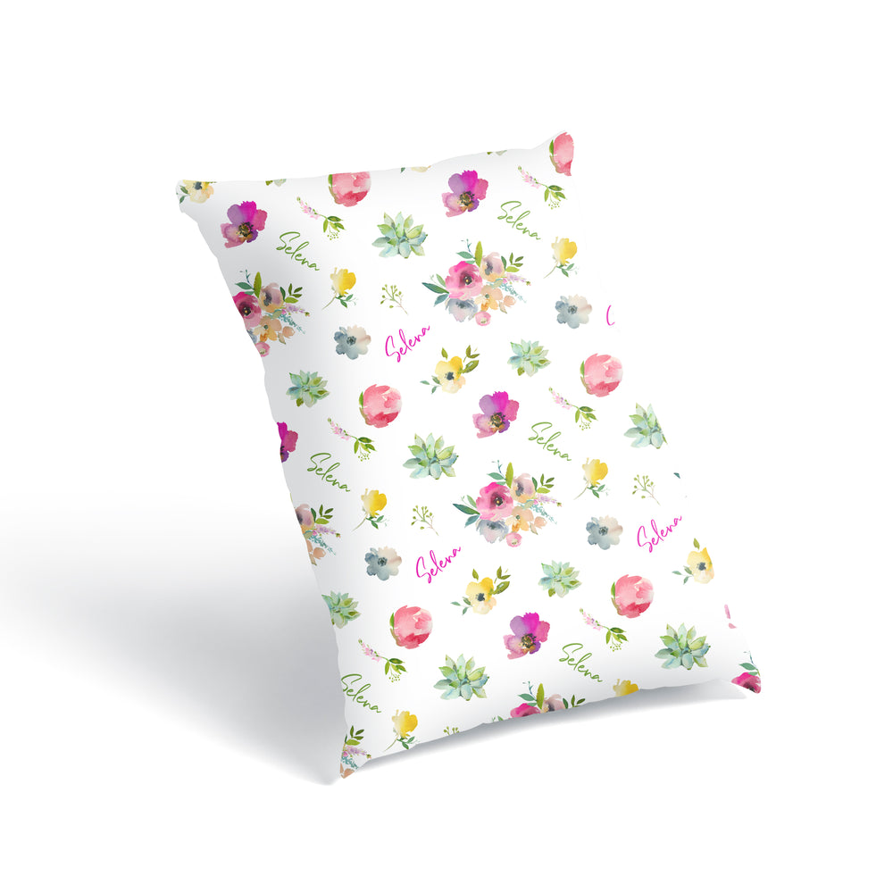 Boho Pastel Florals - Floor Pillow