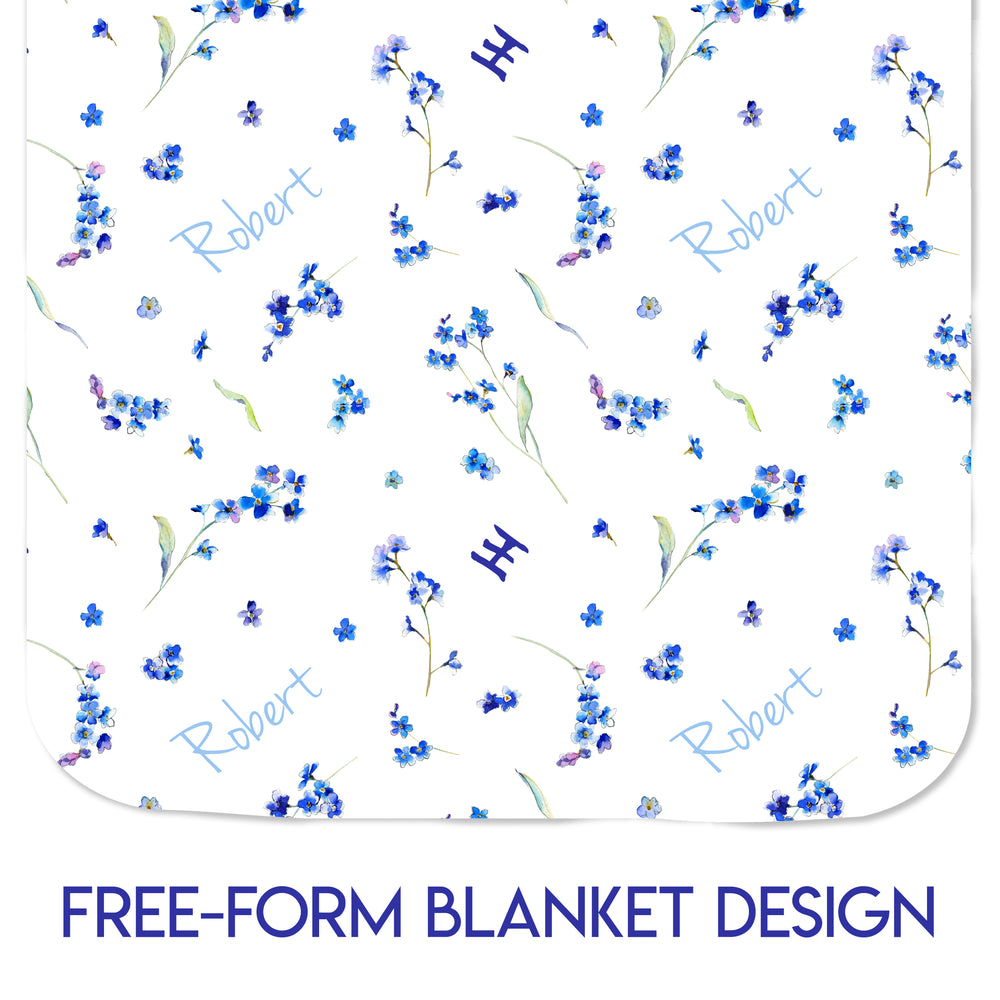 
            
                Load image into Gallery viewer, Forget-Me-Nots - SHINING LIGHT SERIES - Blanket
            
        