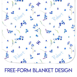 
            
                Load image into Gallery viewer, Forget-Me-Nots - SHINING LIGHT SERIES - Blanket
            
        