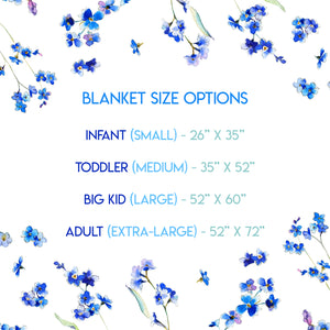 Forget-Me-Nots - SHINING LIGHT SERIES - Blanket