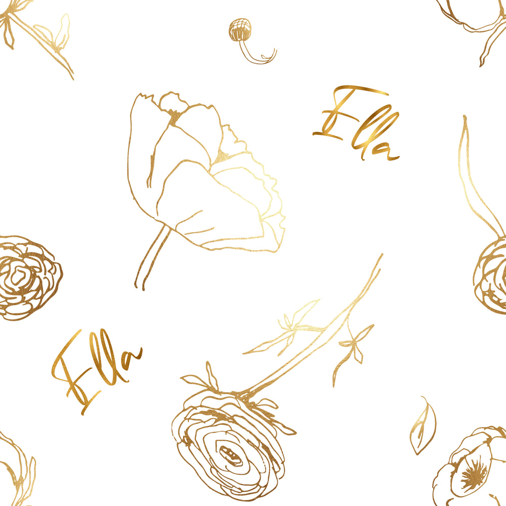 
            
                Load image into Gallery viewer, Golden Florals - Blanket
            
        