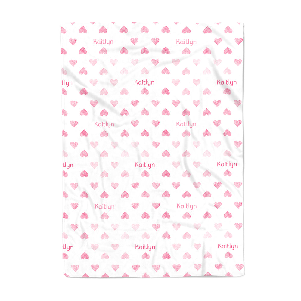 Hearts - Blanket (10 Colour Options)