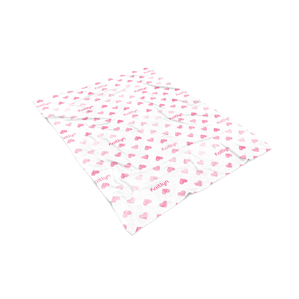 Hearts - Blanket (10 Colour Options)