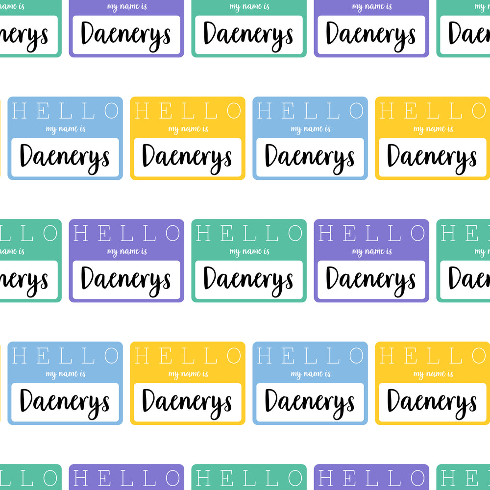Name Tag - Blanket (7 Colour Palette Options)