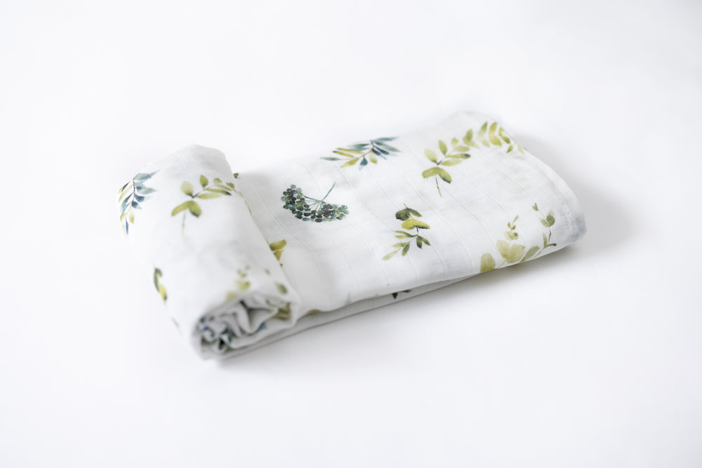 Greenery - Bamboo Cotton Muslin Blanket