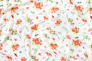 
            
                Load image into Gallery viewer, Karthikaipoo / Gloriosa Lily - Bamboo Cotton Muslin Blanket
            
        