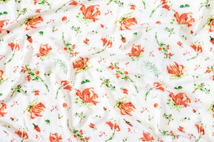 Karthikaipoo / Gloriosa Lily - Bamboo Cotton Muslin Blanket