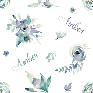 
            
                Load image into Gallery viewer, Periwinkle Florals - Blanket
            
        