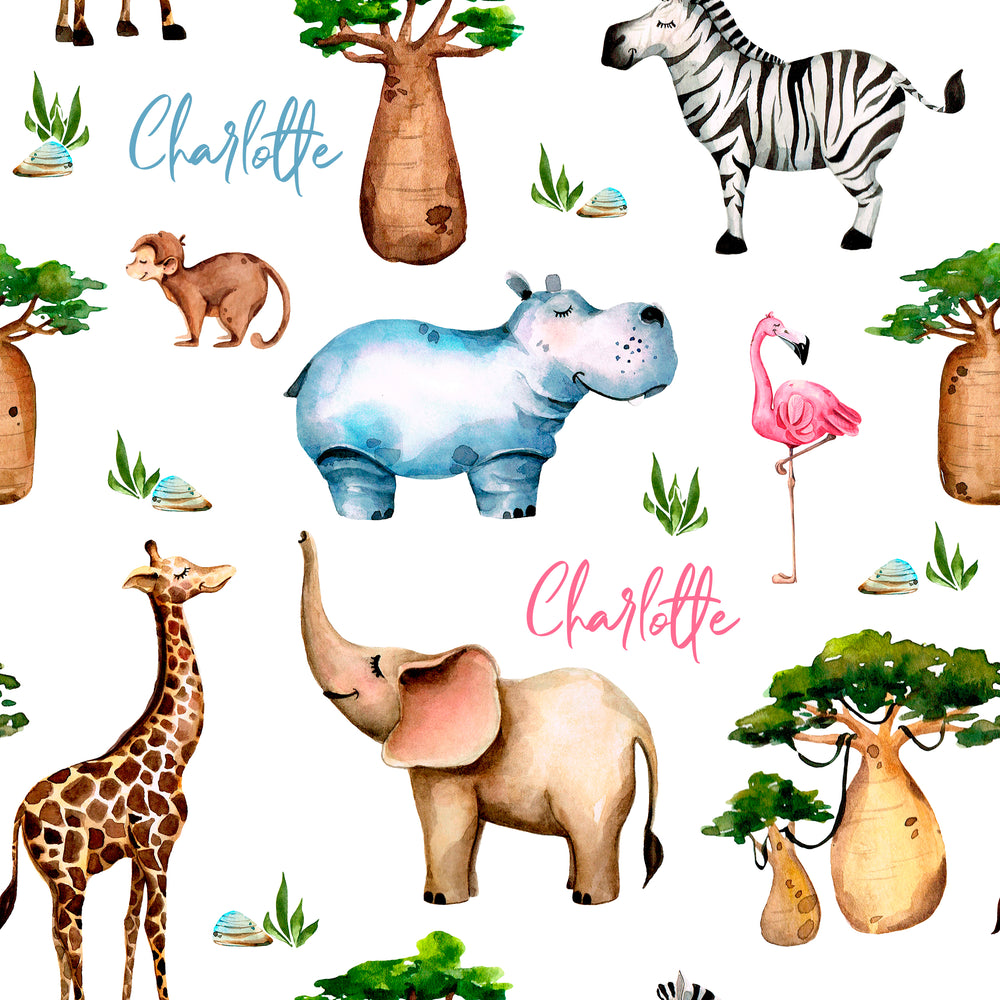 Safari Animals - Floor Pillow