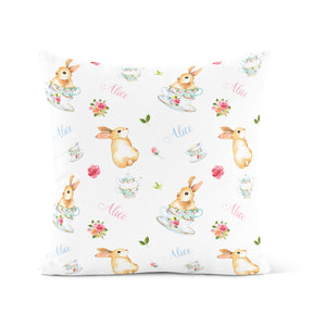 Bunnies at High Tea - Decorative Pillow