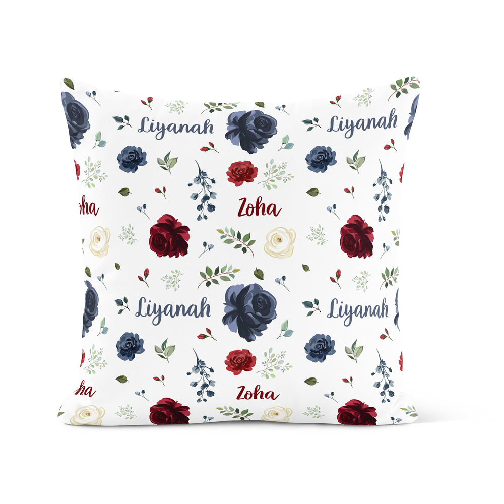 Deep Florals - Decorative Pillow