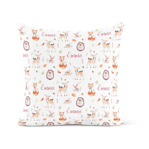 Woodland Critters - Decorative Pillow